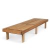 Reclining Cedar Chaise Lounger with Royal White Cushion