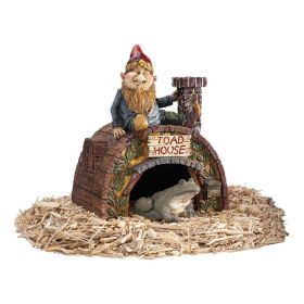 GARDEN GNOMES TOAD HOUSE