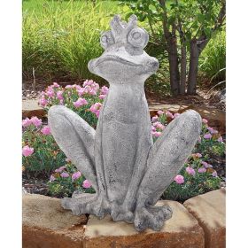 BIG OLDE BULLFROG KING GARDEN STATUE