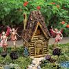 WOODLAND FAIRY GARDEN HOUSE STATUE