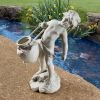 YOUNG CHLID URN CARRIER GARDEN STATUE
