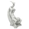 BOY ON DOLPHIN CLASSICAL GARDEN STATUE