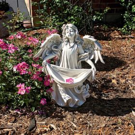 ANGEL BEARING GIFTS GARDEN STATUE