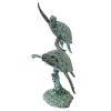 SEA TURTLES BRONZE GARDEN STATUE