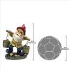 BARNEY TWO BUCKETS GARDEN GNOME STATUE