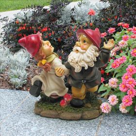 DANCING DUO GARDEN GNOMES