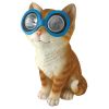 BRIGHT EYES SOLAR CAT GARDEN STATUE