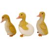 S/3 DUCKLING BROOD GARDEN STATUES