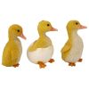 S/3 DUCKLING BROOD GARDEN STATUES