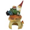 GNOMES FROG HOUSE GARDEN STATUE
