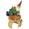 GNOMES FROG HOUSE GARDEN STATUE