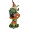 TESLA WITH LAMP GARDEN GNOME STATUE