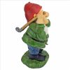 BOGEY BURT GOLFER GARDEN GNOME