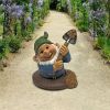 SHOVELING SAM THE GARDEN GNOME STATUE