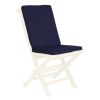 5-Piece Butterfly Extension Table Stacking Chair Set with Red Cushions