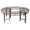 GOTHIC ROUNDABOUT STEEL GARDEN BENCH            NR