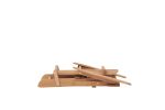Wooden Outdoor Folding Adirondack Chair Set of 2 Wood Lounge Patio Chair for Garden; Garden; Lawn; Backyard; Deck; Pool Side; Fire Pit; Half Assembled