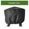 Portable Propane Gas 50; 000 BTU Fire Pit; Black