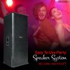5 Core 2PCS DJ Speakers 15 inch Outdoor Speaker System Pro Pa Party Monitor Speaker PMPO Wooden 15X2 1250 FX CPT 2PCS