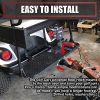 Golf Cart Trailer Hitch with 2 Receiver Fit for Backseat Footrest-Club Car,
