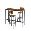 Bar Table Set with 2 Bar stools