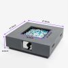 Outdoor Concrete Fire Pit Table Propane Fire Pit Patio Gas Fire Pit Table-Grey
