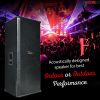 5 Core 2PCS DJ Speakers 15 inch Outdoor Speaker System Pro Pa Party Monitor Speaker PMPO Wooden 15X2 1250 FX CPT 2PCS