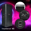 5 Core 2PCS DJ Speakers 15 inch Outdoor Speaker System Pro Pa Party Monitor Speaker PMPO Wooden 15X2 1250 FX CPT 2PCS