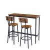 Bar Table Set with 2 Bar stools