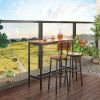Bar Table Set with 2 Bar stools