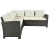 Patio Furniture Set, 8 Piece Outdoor Conversation Set, Dining Table Chair with Ottoman, Cushions