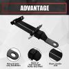 Golf Cart Trailer Hitch with 2 Receiver Fit for Backseat Footrest-Club Car,