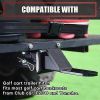 Golf Cart Trailer Hitch with 2 Receiver Fit for Backseat Footrest-Club Car,