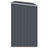 Garden Firewood Shed Anthracite 96.5"x38.6"x62.6" Galvanized Steel