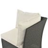 Patio Furniture Set, 8 Piece Outdoor Conversation Set, Dining Table Chair with Ottoman, Cushions
