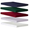 5-Piece Oval Extension Table Dining Chair Set with Green Cushions
