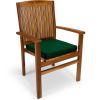 5-Position Steamer Chair with Red Cushions