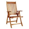 Multi-position Chaise Lounger with Blue Cushions