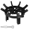 Backyard Camping Round Fire Pit Wheels Fire Pit Grate