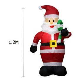 2.1m Giant Inflatable Christmas Tree Glowing Merry Christmas Outdoor (size: S)