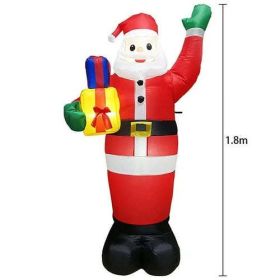 2.1m Giant Inflatable Christmas Tree Glowing Merry Christmas Outdoor (size: L)