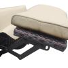 Adjustable Wicker Recliners with Aluminum Frame and Soft Cushions;  PE Rattan Recliner Lounge Chair for Indoor Outdoor Patio Garden