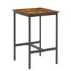 Bar Table Set with 2 Bar stools PU Soft seat with backrest