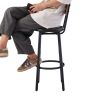 Bar Table Set with 2 Bar stools PU Soft seat with backrest