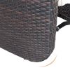 Adjustable Wicker Recliners with Aluminum Frame and Soft Cushions;  PE Rattan Recliner Lounge Chair for Indoor Outdoor Patio Garden