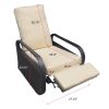 Adjustable Wicker Recliners with Aluminum Frame and Soft Cushions;  PE Rattan Recliner Lounge Chair for Indoor Outdoor Patio Garden