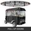 Outdoor Lawn Golf Club Cart Cover Driving Enclosure Waterproof Person Roll-up Door