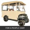 Outdoor Lawn Golf Club Cart Cover Driving Enclosure Waterproof Person Roll-up Door
