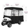 Outdoor Lawn Golf Club Cart Cover Driving Enclosure Waterproof Person Roll-up Door