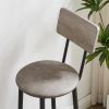 Bar Table Set with 4 Bar stools PU Soft seat with backrest